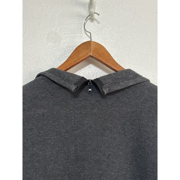 Cynthia Steffe Fleece Dress M Grey 1/4 Zip Kangaroo Pocket Sporty Athletic - Picture 8 of 12